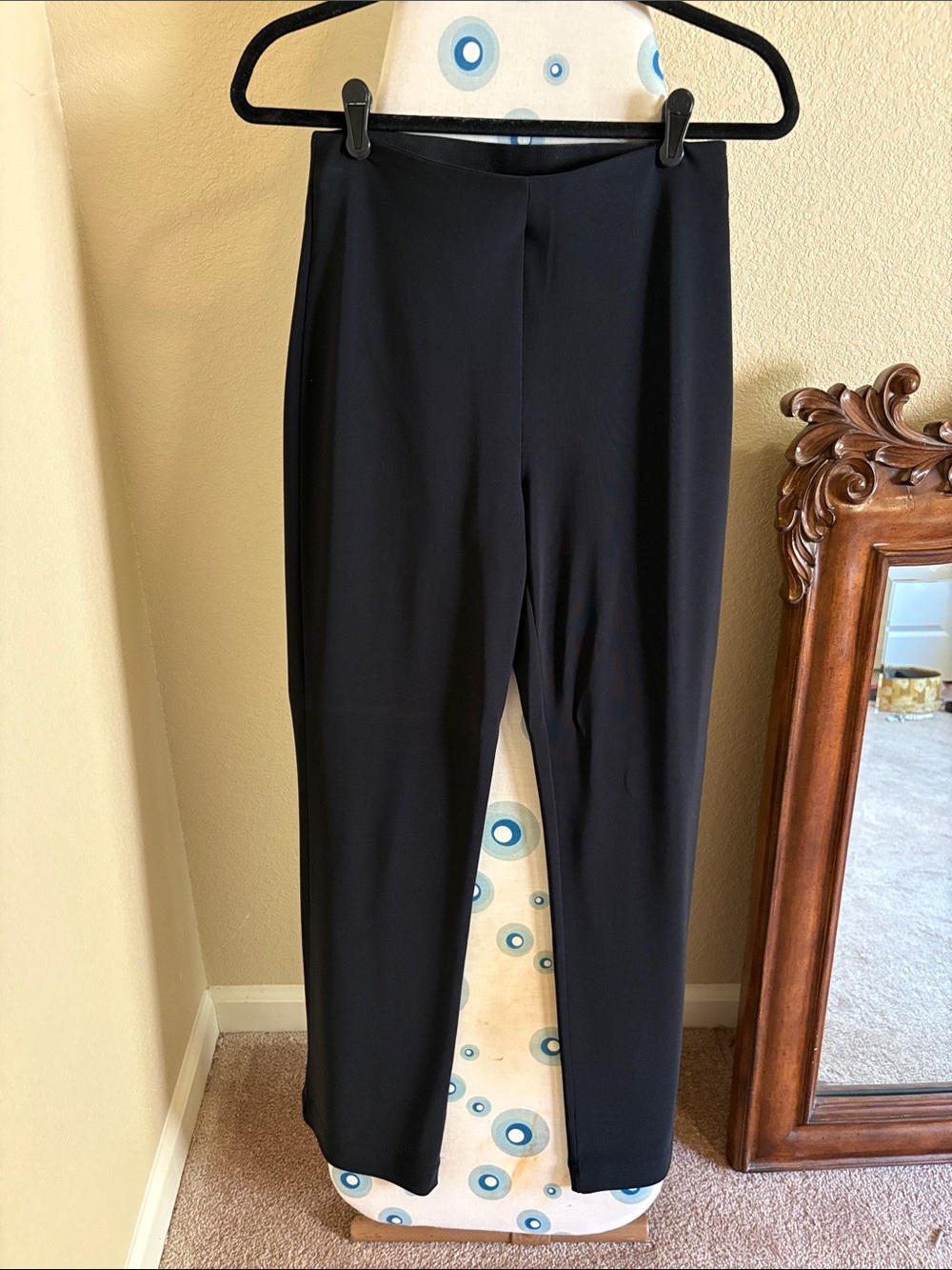 Boston Proper Black Straight-Leg Ponte Pants